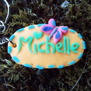 Name key chain- Michelle (personalized)